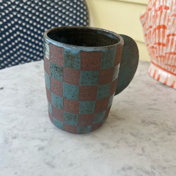Artisan Checkerboard Mug - Picture 1 of 5